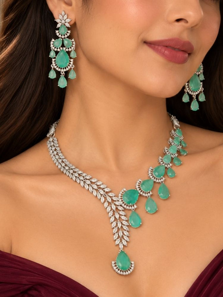 Autumn Mint Green Necklace Set