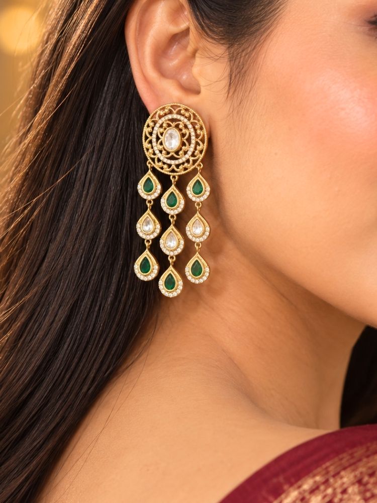 Kalashri Green Necklace Set