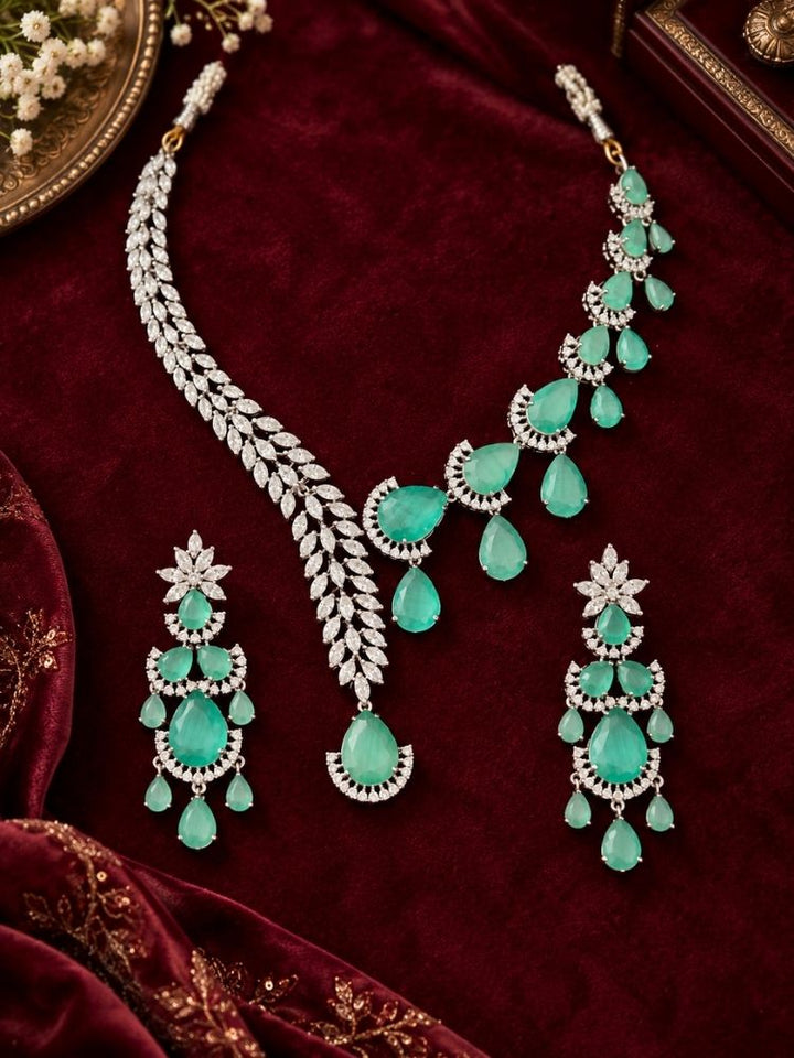 Autumn Mint Green Necklace Set