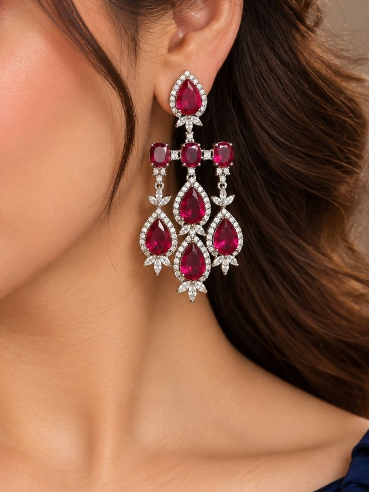 Pemberley Red Necklace Set