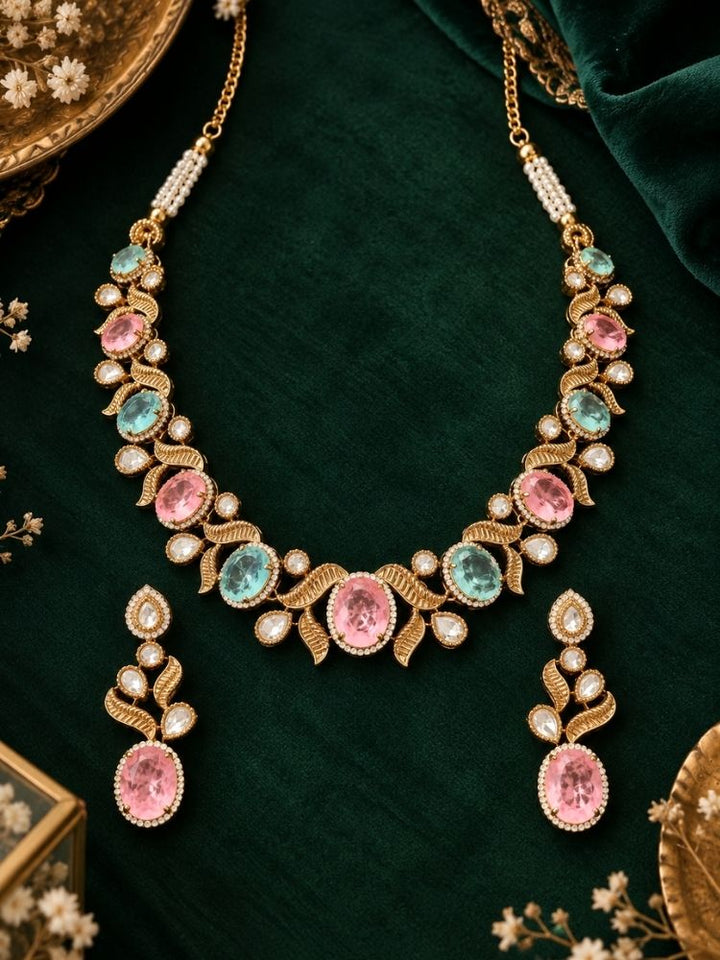 Dilnawaz Doublet Necklace Set