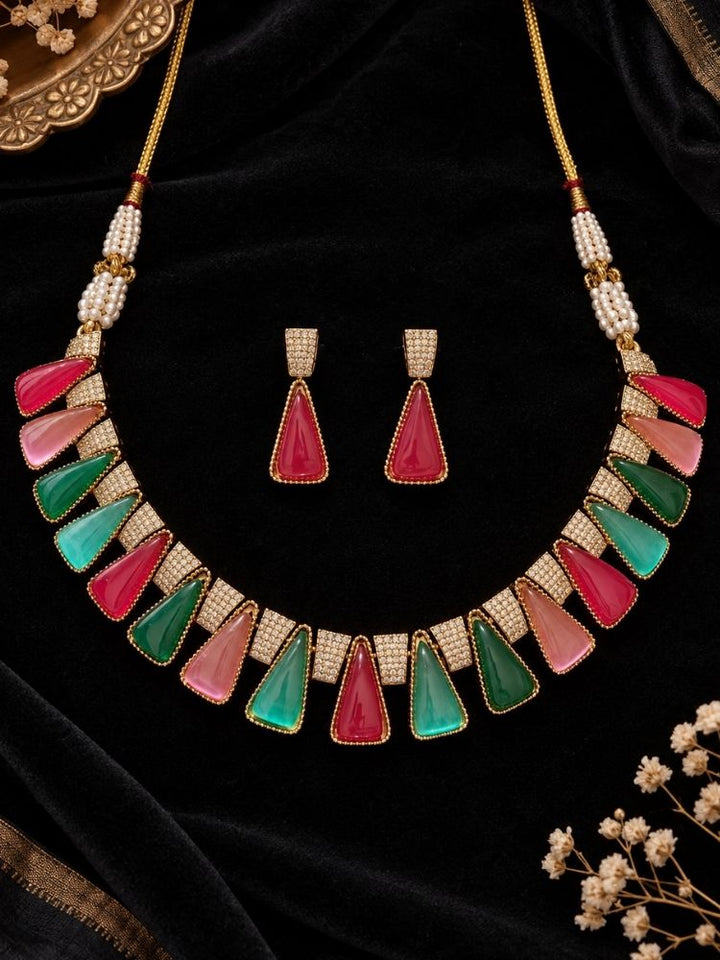 Ipsita Multi-color necklace set