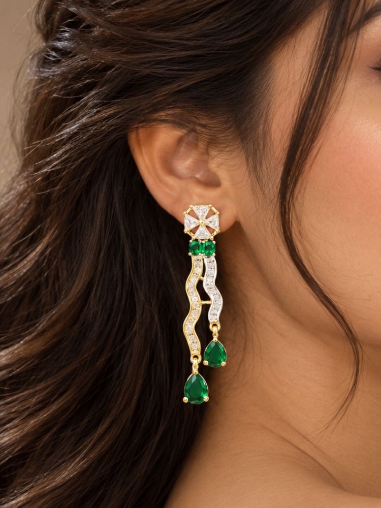 Cambria Emerald Green Necklace Set