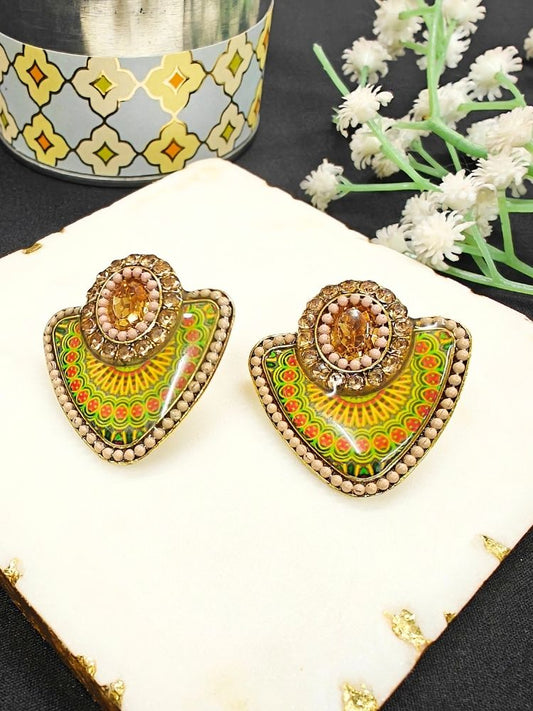 Radhika Green Earrings