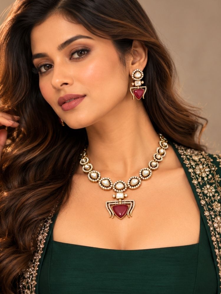 Ekaja Red Necklace set