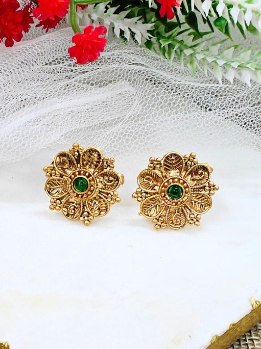 Green Prachi Earrings