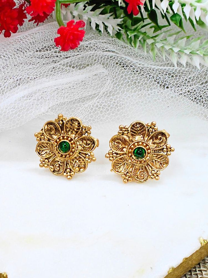 Green Prachi Earrings