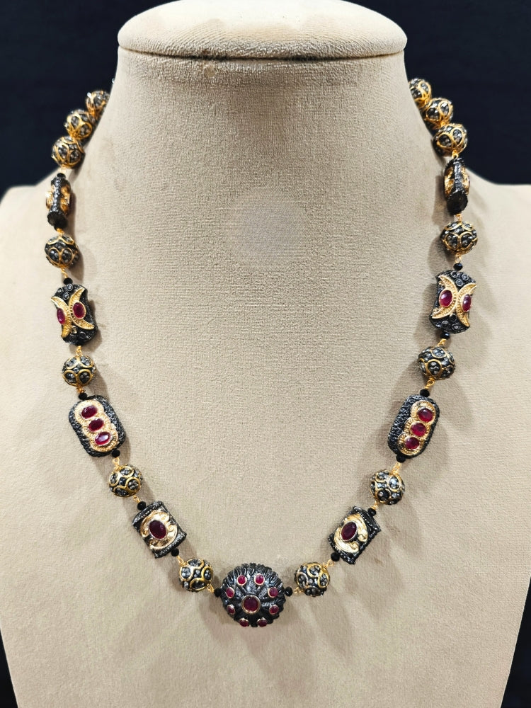 Black Trisha Necklace Set & Theodore Bracelet
