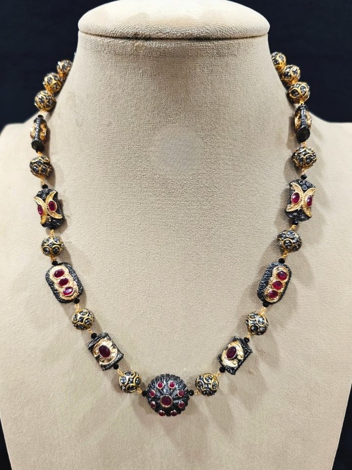 Black Trisha Necklace Set & Theodore Bracelet