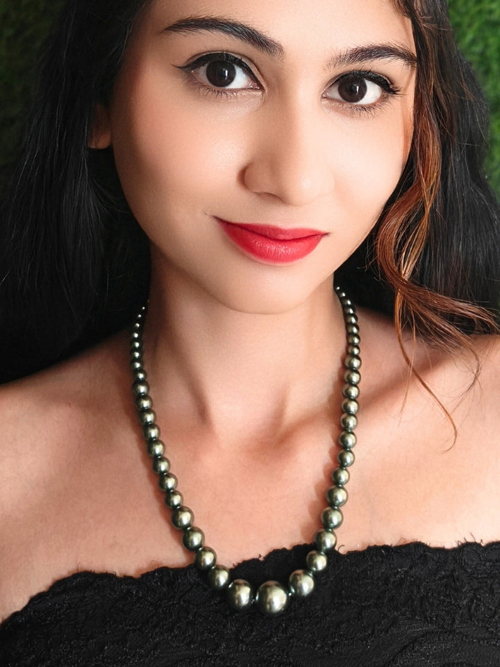 Sharon Olive Green Necklace Set