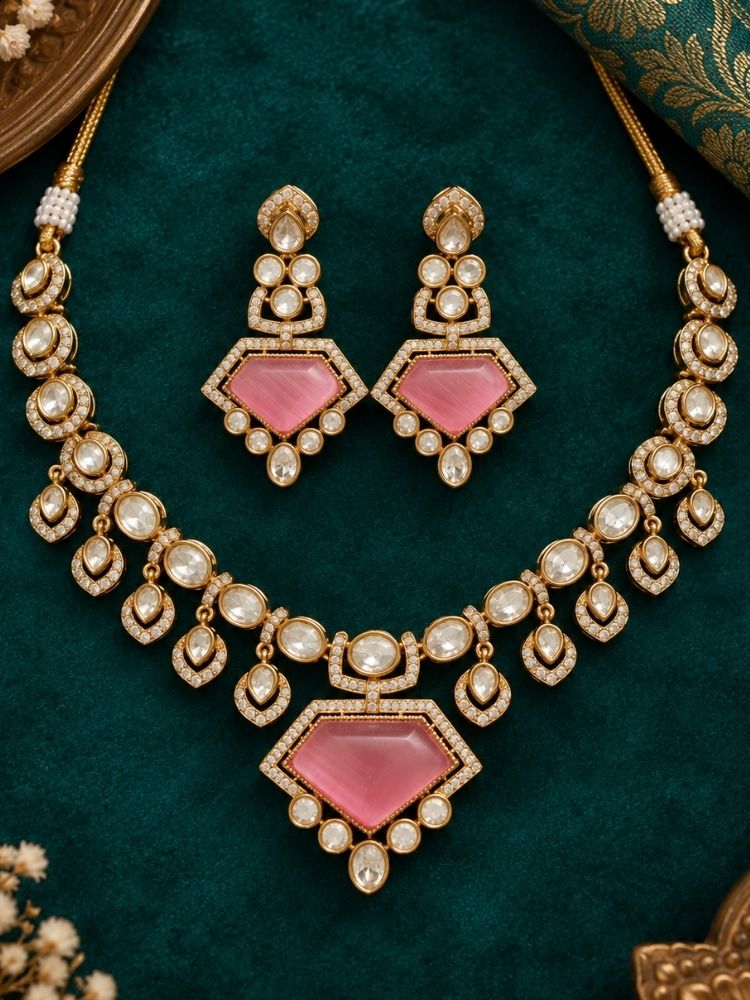 Phoebe Pink Necklace Set