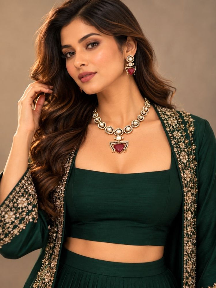 Ekaja Red Necklace set