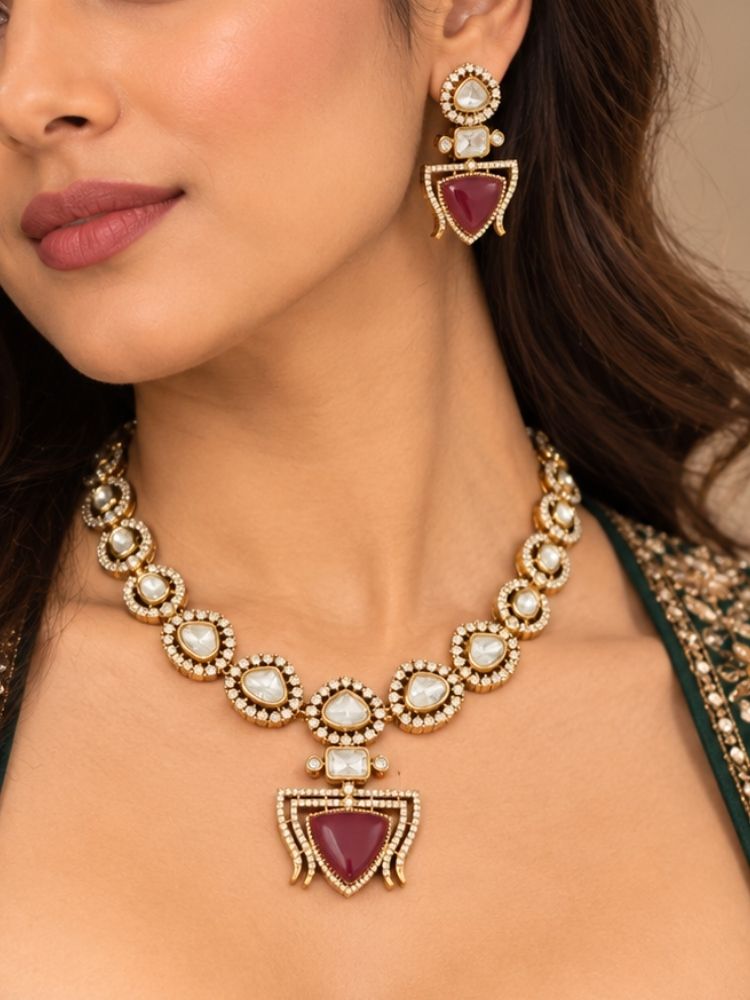 Ekaja Red Necklace set