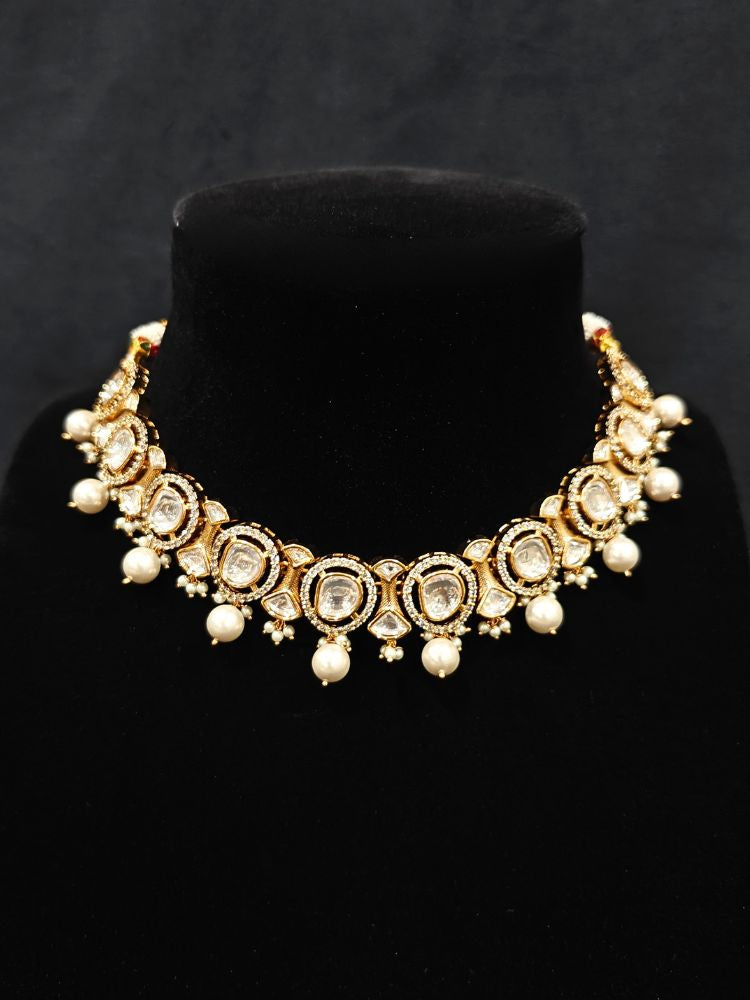 Shuki Polki White Necklace Set