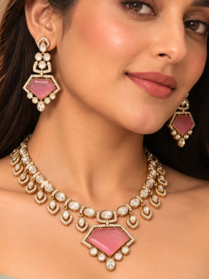Phoebe Pink Necklace Set