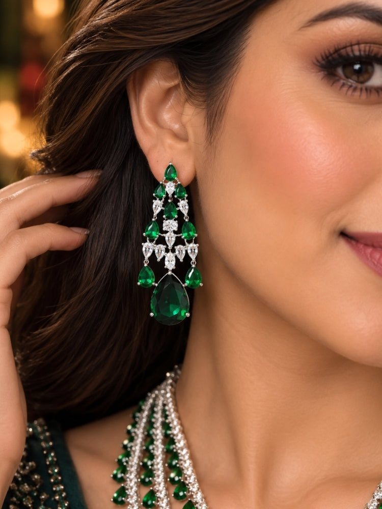 Rosetta Green Necklace Set