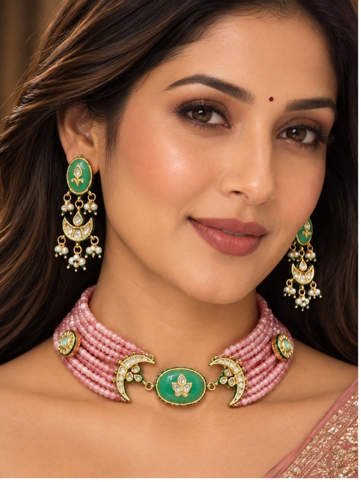 Artemis Necklace Set (Pink)