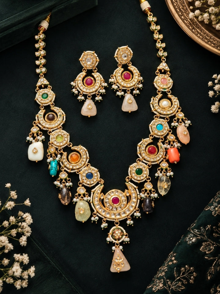 Navrang Multi-Color Long Necklace Set