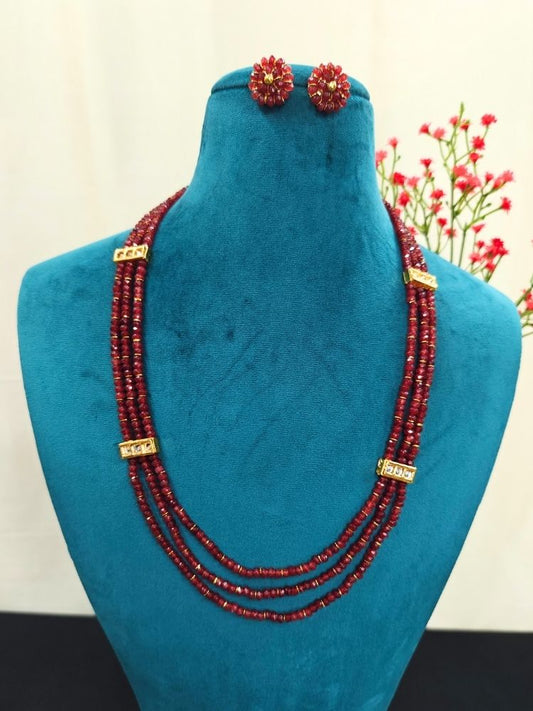 Khushboo Red Necklace Set