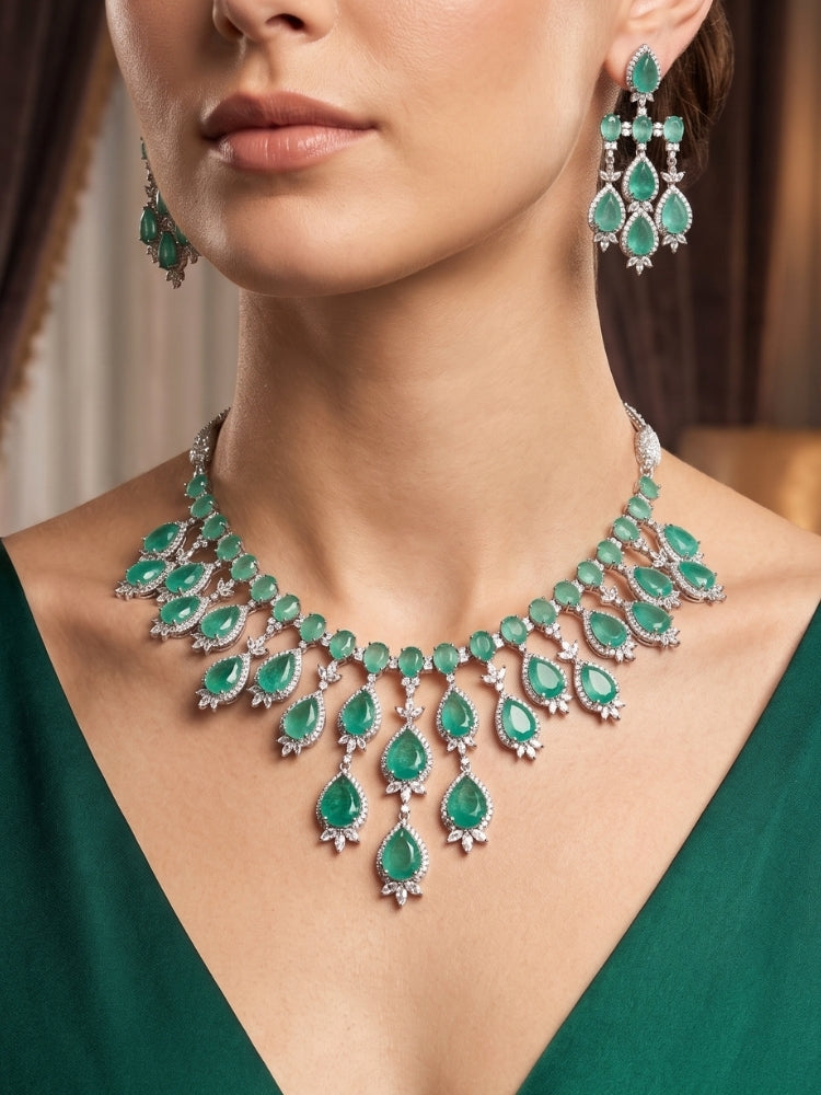 Pemberley Mint Green Necklace Set