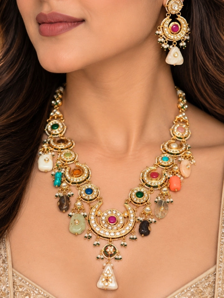 Navrang Multi-Color Long Necklace Set