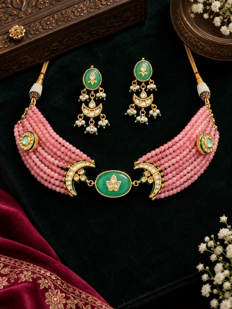 Artemis Necklace Set (Pink)