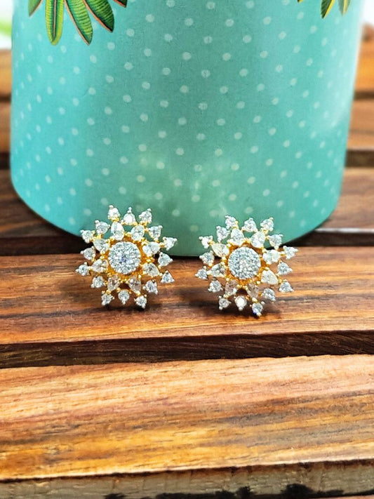 Golden Dahlia Earrings