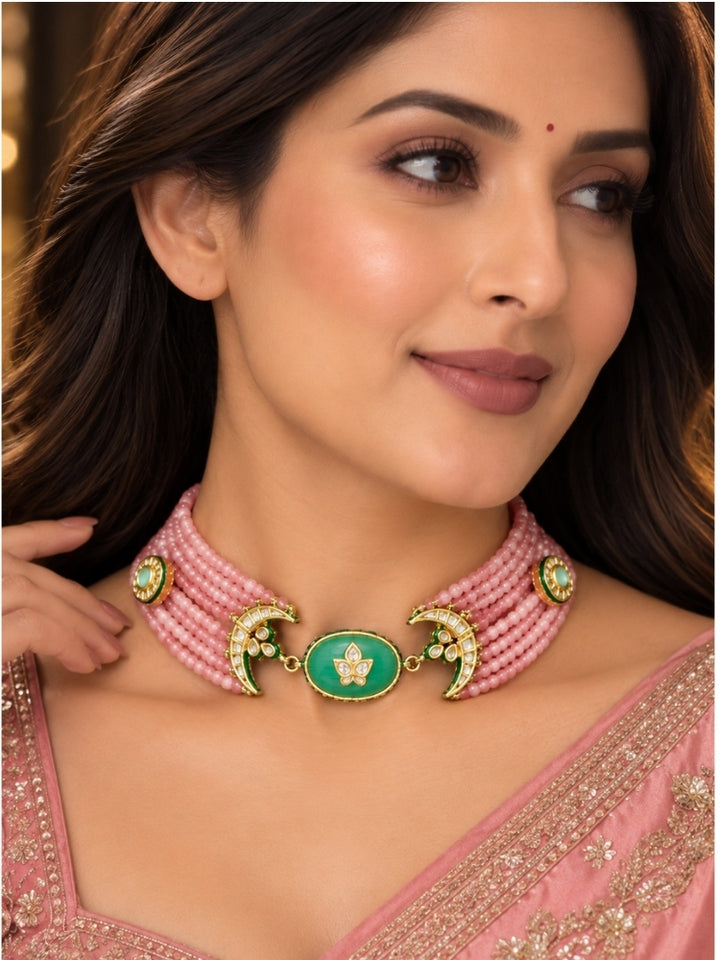 Artemis Necklace Set (Pink)