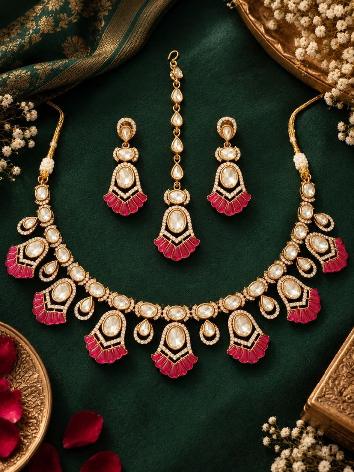 Gemma Ruby Pink Necklace Set