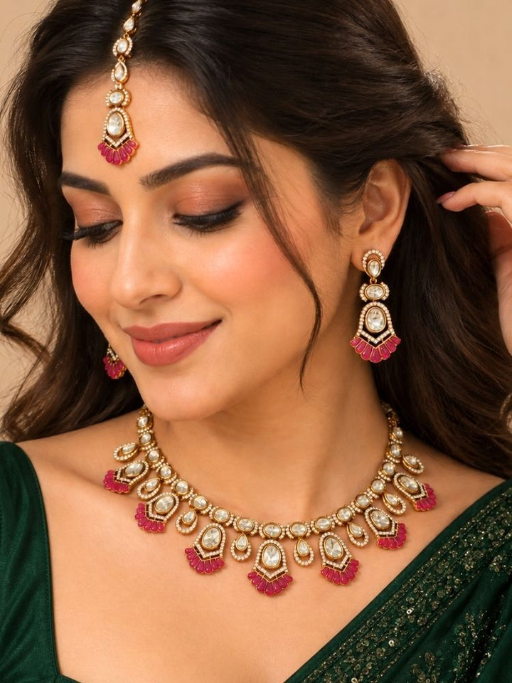 Gemma Ruby Pink Necklace Set
