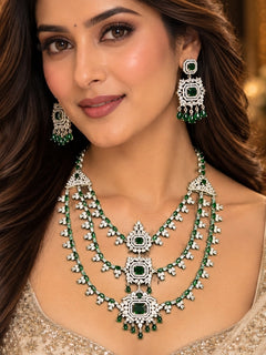 Fabiola Emerald Green Necklace Set