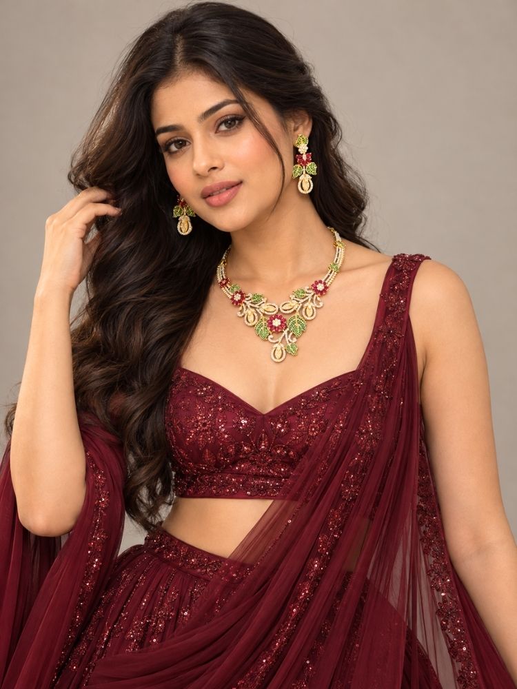 Yolanda Dual Tone Necklace Set