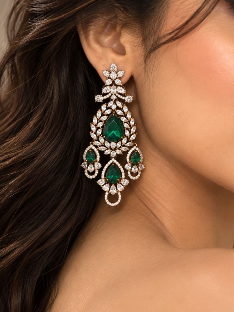 Aruni Green Necklace Set