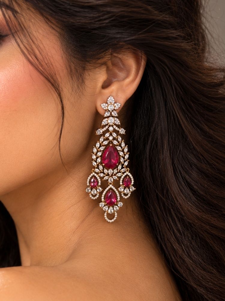 Aruni Red Necklace Set