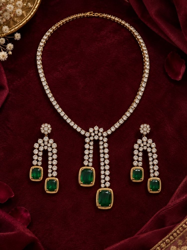 Danica Green Necklace Set