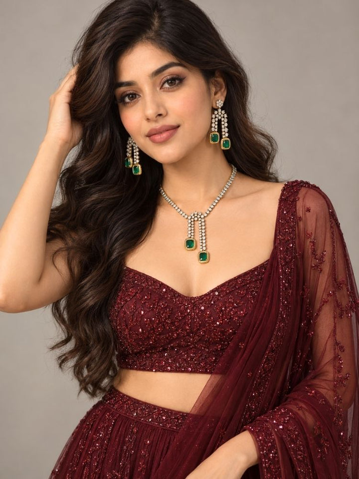 Danica Green Necklace Set