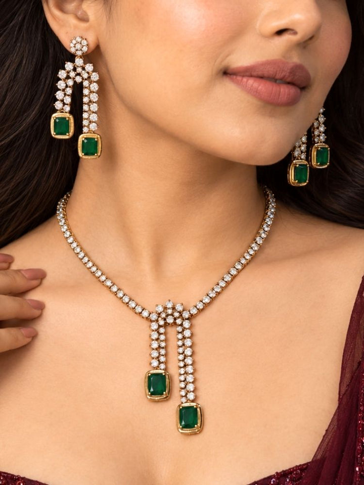 Danica Green Necklace Set