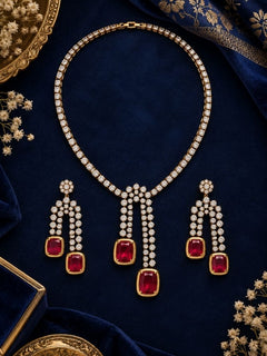 Danica Red Necklace Set
