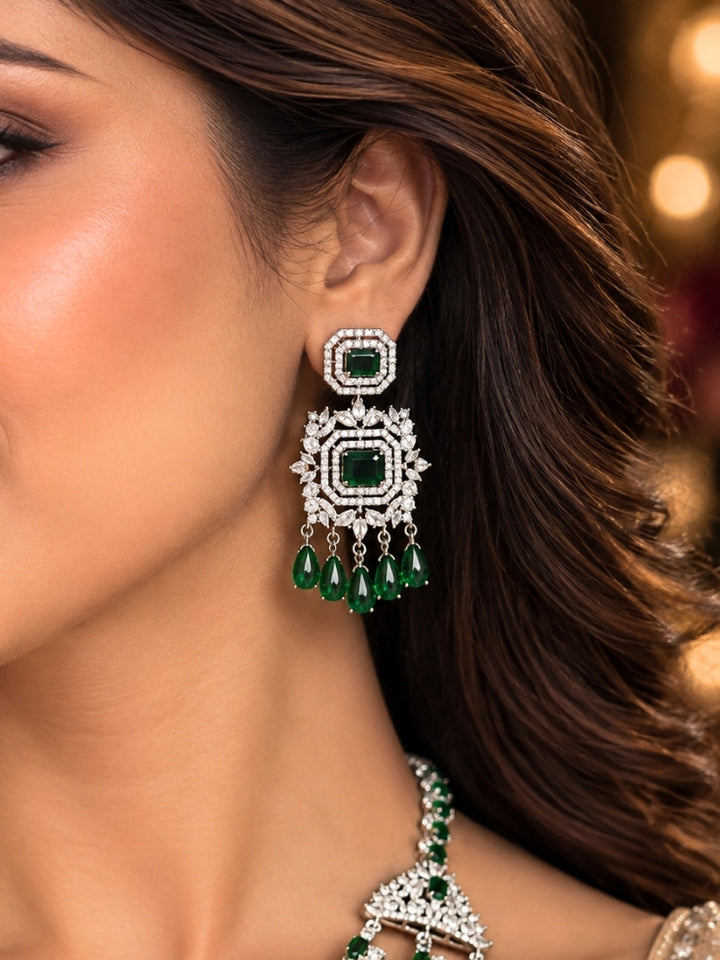 Fabiola Emerald Green Necklace Set
