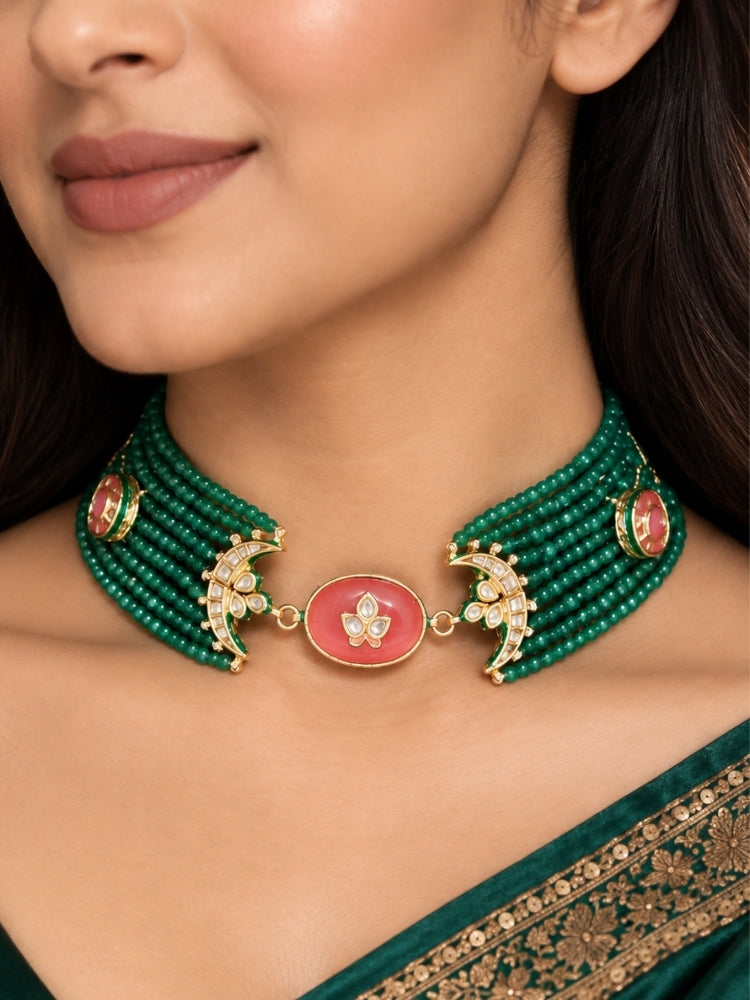Artemis Necklace Set (Green)