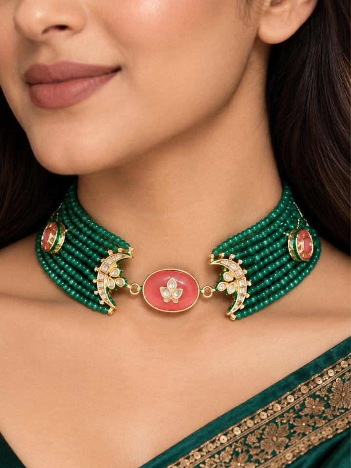 Artemis Necklace Set (Green)