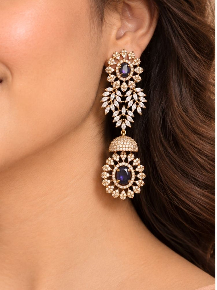 Manasvi Purple Victorian Necklace Set