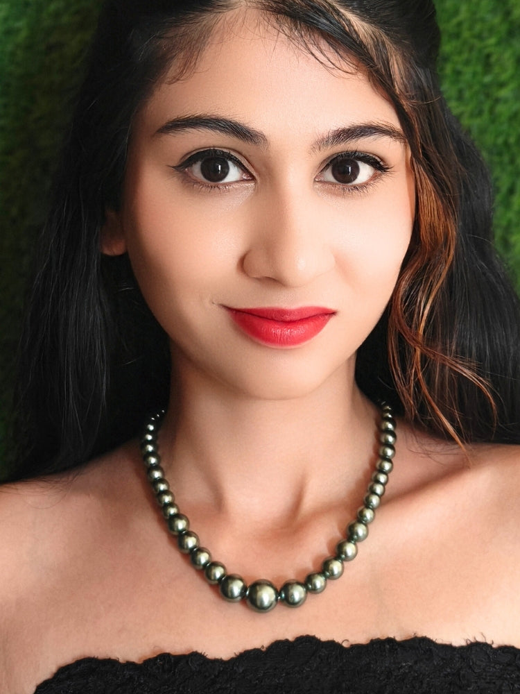 Sharon Olive Green Necklace Set