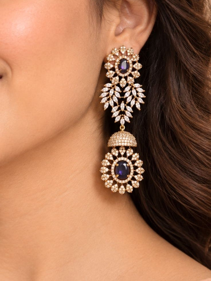 Manasvi Purple Victorian Necklace Set