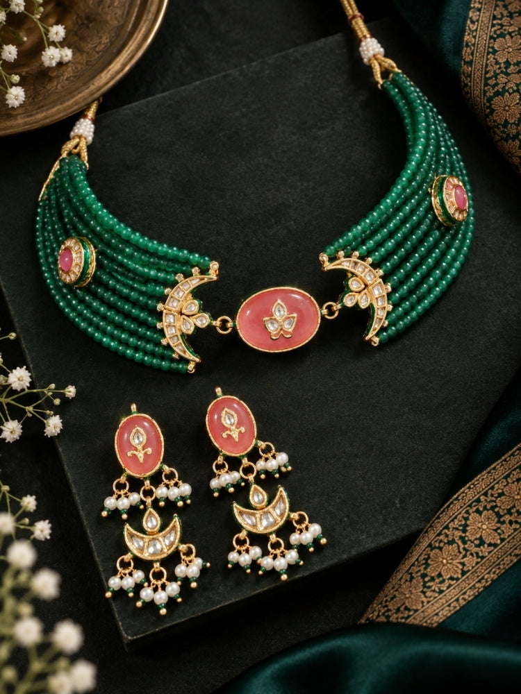 Artemis Necklace Set (Green)