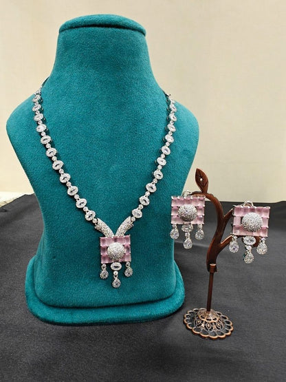 Iris Mint Pink Necklace Set