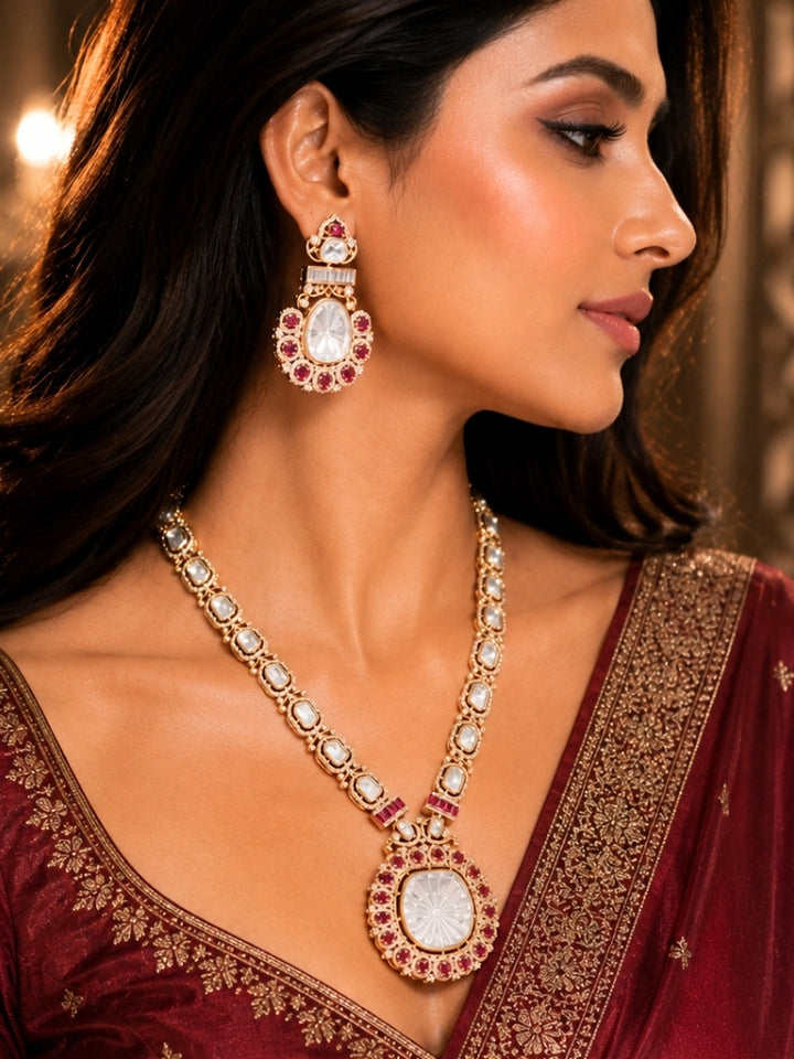 Vaira Polki Necklace Set