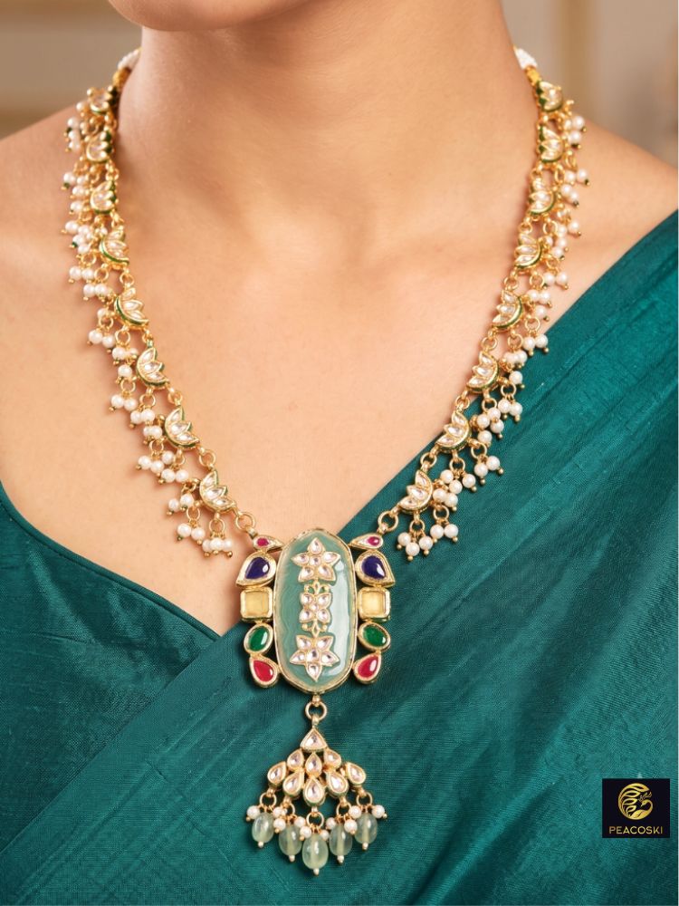 Rabab Kundan Multicolour Necklace Set