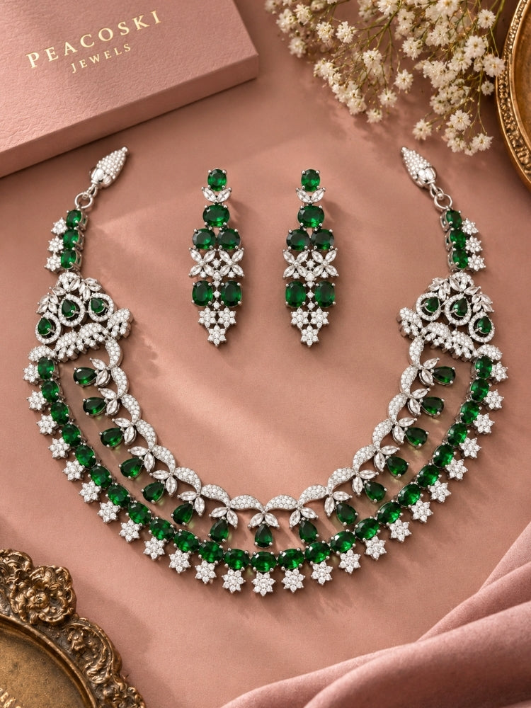 Orla Green Necklace Set