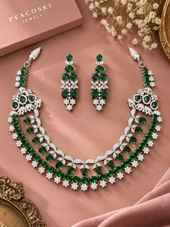 Orla Green Necklace Set